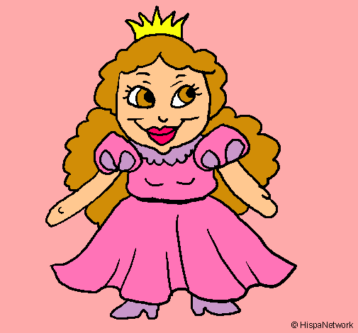 Dibujo Princesa pequeña pintado por noem