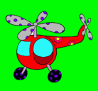 Dibujo Helicóptero adornado pintado por yeyito