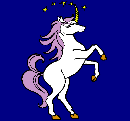 Dibujo Unicornio pintado por anivegas