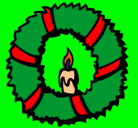 Dibujo Corona de navidad II pintado por virgoz