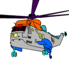 Dibujo Helicóptero al rescate pintado por trincccck