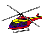 Dibujo Helicóptero  pintado por miller