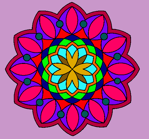 Dibujo Mandala 3 pintado por nestor