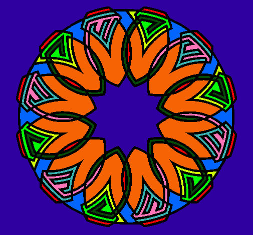 Dibujo Mandala 37 pintado por hymaguary