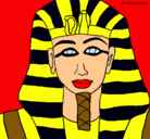 Dibujo Tutankamon pintado por lucia1111