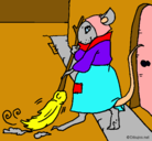 Dibujo La ratita presumida 1 pintado por agos