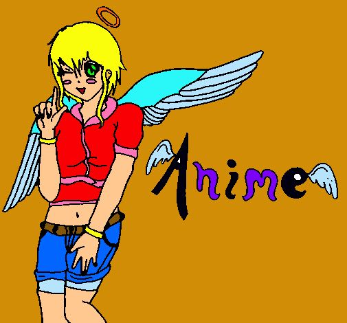 Dibujo Anime pintado por tom789010