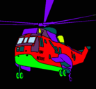 Dibujo Helicóptero al rescate pintado por helicopterooooo