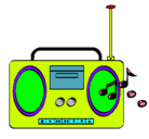 Dibujo Radio cassette 2 pintado por ATIAAAAAAAAAAAA