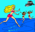 Dibujo Barbie de regreso a la playa pintado por linda1999