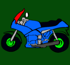Dibujo Motocicleta pintado por yahir