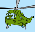 Dibujo Helicóptero al rescate pintado por tempano