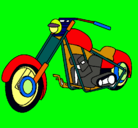 Dibujo Moto pintado por mario2405