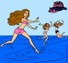 Dibujo Barbie de regreso a la playa pintado por lucy