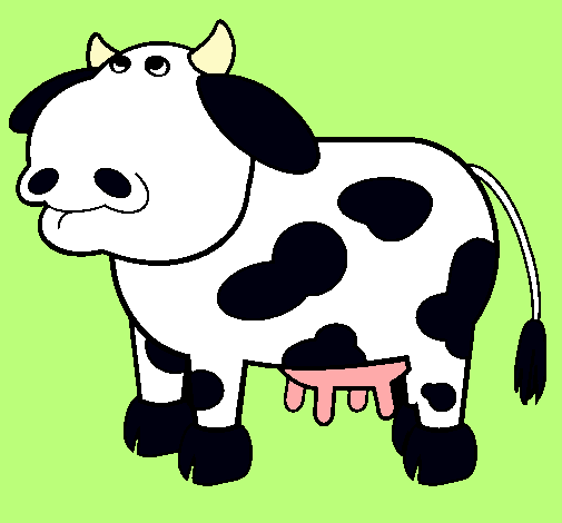 Dibujo Vaca pensativa pintado por antia