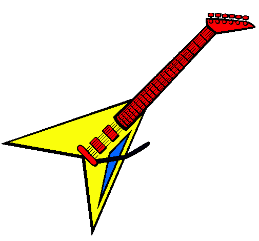 Dibujo Guitarra eléctrica II pintado por camisu0203