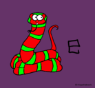 Dibujo Serpiente pintado por bentenmj