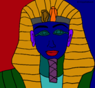 Dibujo Tutankamon pintado por LLEIR