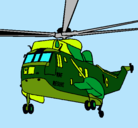 Dibujo Helicóptero al rescate pintado por levid
