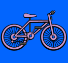 Dibujo Bicicleta pintado por werty