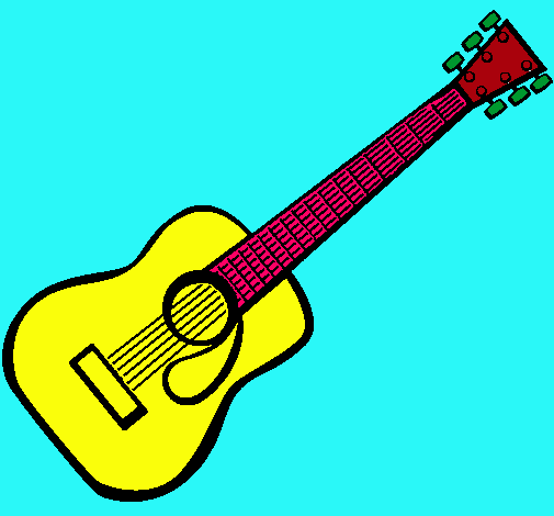 Dibujo Guitarra española II pintado por mathiasGT