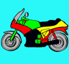 Dibujo Motocicleta pintado por mati