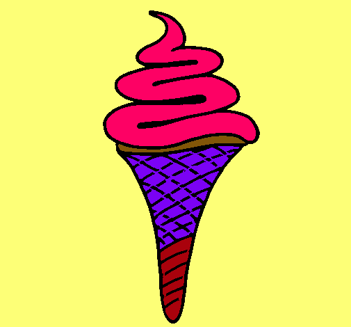 Dibujo Helado de un sabor pintado por MANDY