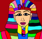Dibujo Tutankamon pintado por luifer