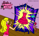 Dibujo El vestido mágico de Barbie pintado por vega