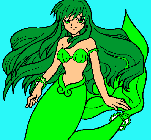 Dibujo Sirena pintado por michele846