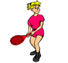 Dibujo Chica tenista pintado por avatar