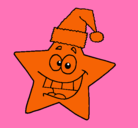 Dibujo estrella de navidad pintado por rutlavall