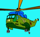 Dibujo Helicóptero al rescate pintado por Rafaelll