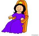 Dibujo Princesa en el trono pintado por victoriamar3