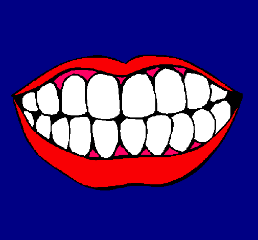 Dibujo Boca y dientes pintado por princessa9