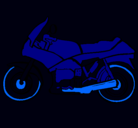 Dibujo Motocicleta pintado por tron