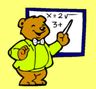Dibujo Profesor oso pintado por juanita22