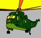 Dibujo Helicóptero al rescate pintado por elicoptero