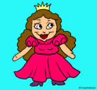 Dibujo Princesa pequeña pintado por OLALLA