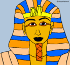 Dibujo Tutankamon pintado por dennis