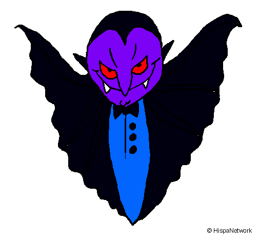 Dibujo Vampiro terrorífico pintado por michele846