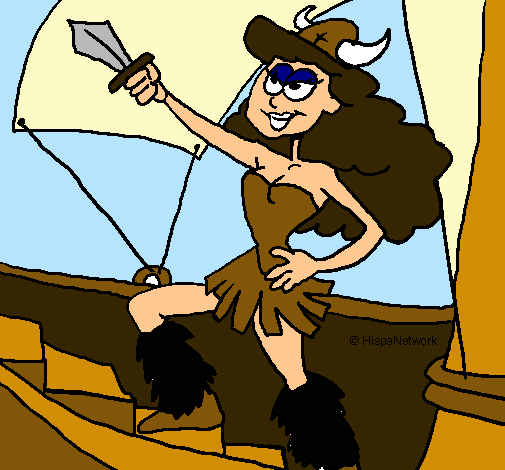 Dibujo Princesa vikinga pintado por Auris197