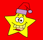 Dibujo estrella de navidad pintado por xaxa 