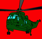 Dibujo Helicóptero al rescate pintado por IKO7T