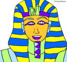 Dibujo Tutankamon pintado por marlon