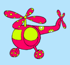 Dibujo Helicóptero adornado pintado por elicpteroo