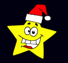 Dibujo estrella de navidad pintado por avatar