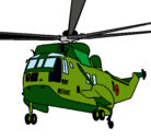 Dibujo Helicóptero al rescate pintado por lencho