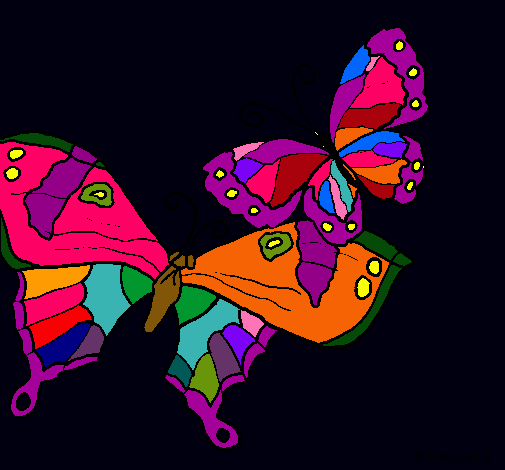 Dibujo Mariposas pintado por amalia