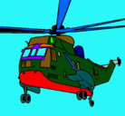 Dibujo Helicóptero al rescate pintado por ppabblo